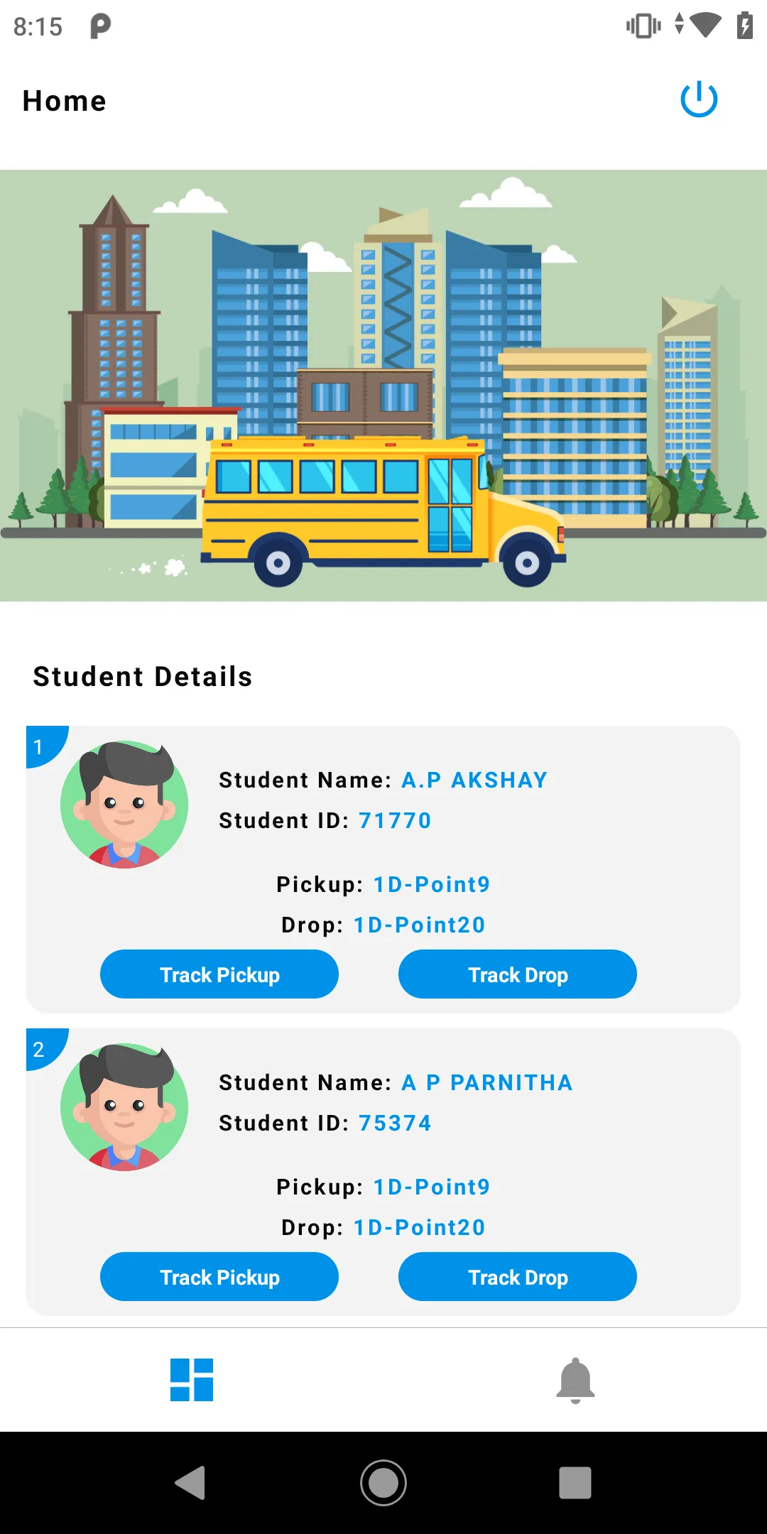 Yellow Bus Track - Parent app | Indus Appstore | Screenshot