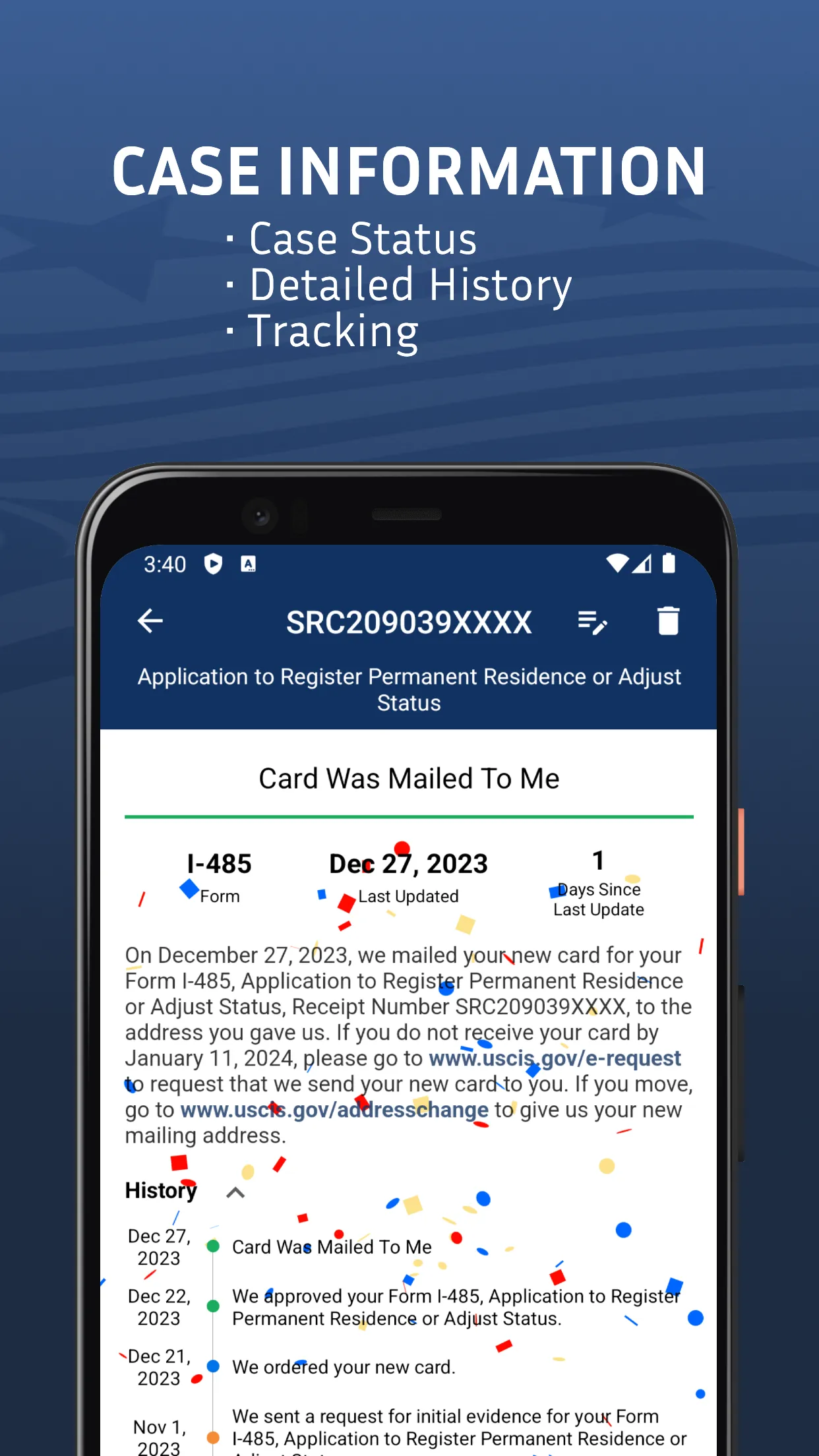 Case Tracker for USCIS | Indus Appstore | Screenshot