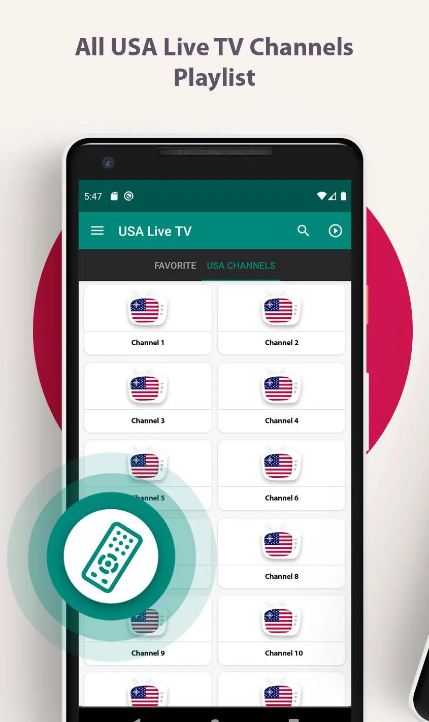 USA - Live TV (Entertainment) | Indus Appstore | Screenshot