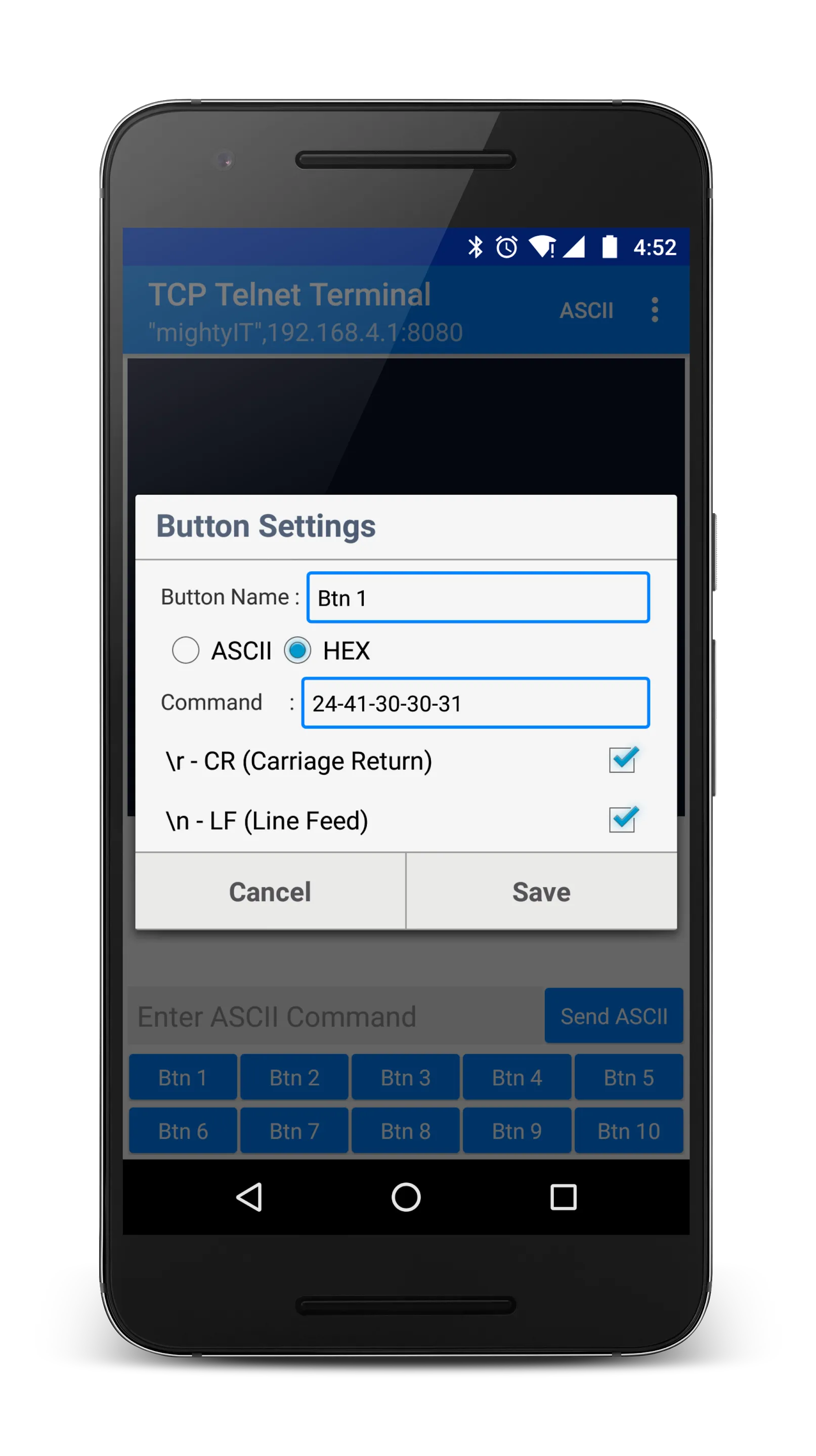 TCP Telnet Terminal | Indus Appstore | Screenshot