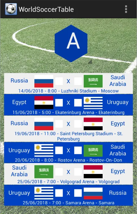 World Soccer Table | Indus Appstore | Screenshot