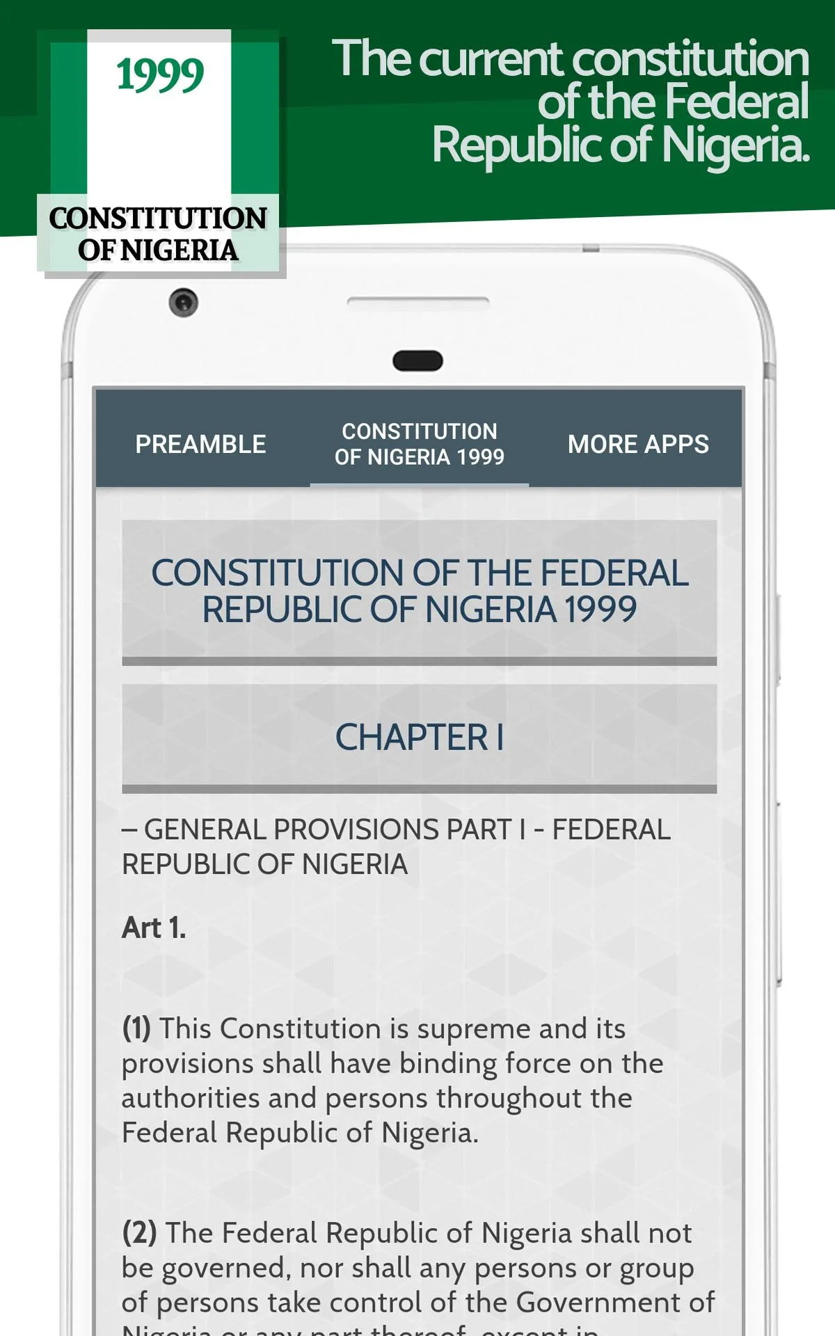 Constitution of Nigeria 1999 | Indus Appstore | Screenshot