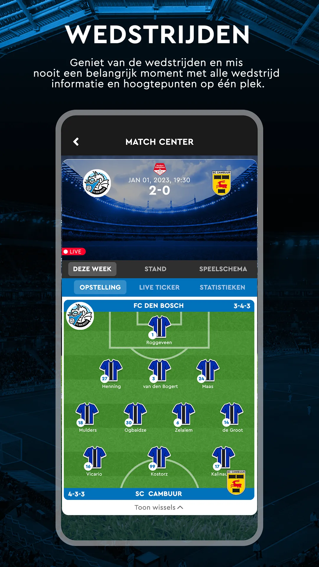 FC Den Bosch - Officiële App | Indus Appstore | Screenshot