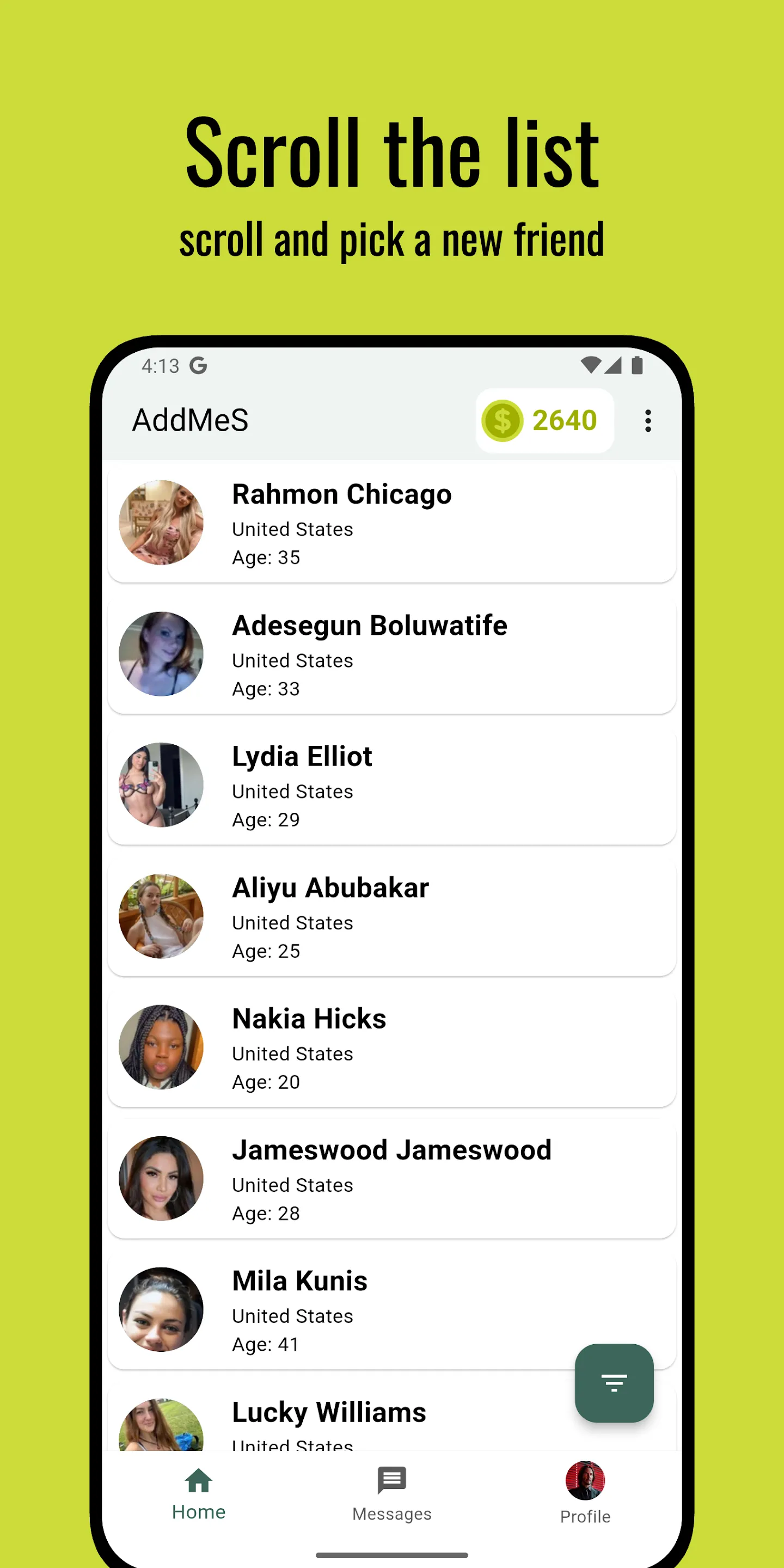 AddMeS - Dating, Friends, Chat | Indus Appstore | Screenshot