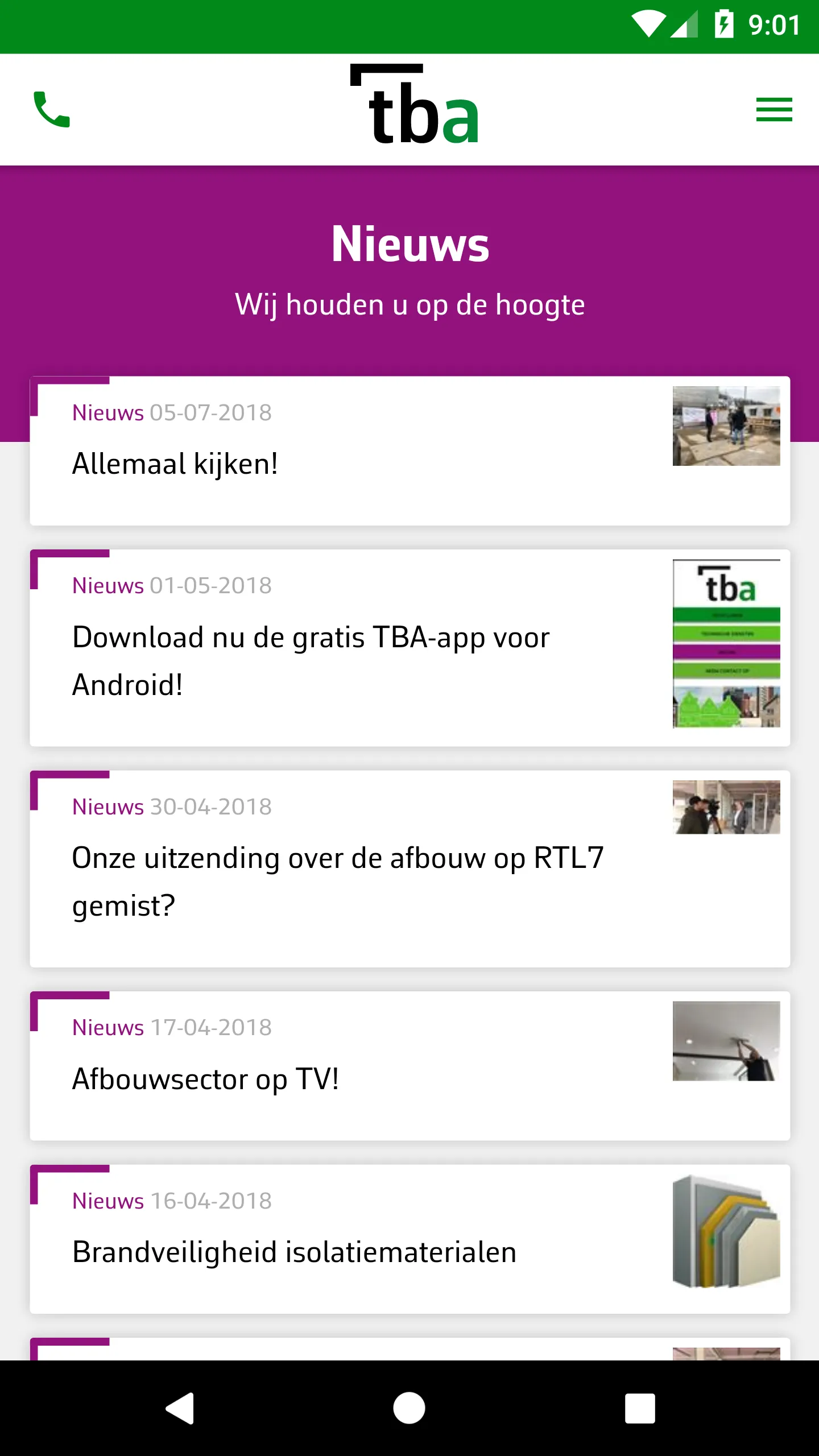 Technisch Bureau Afbouw | Indus Appstore | Screenshot