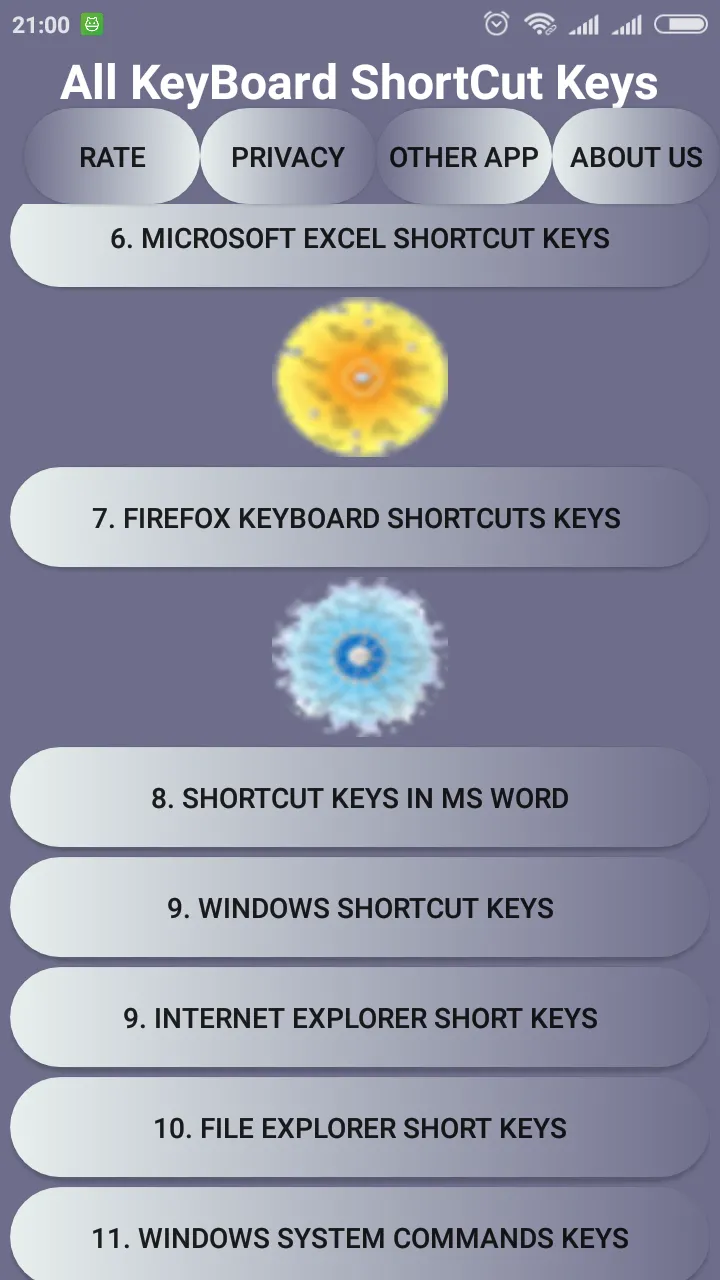 Keyboard Shortcut Keys | Indus Appstore | Screenshot