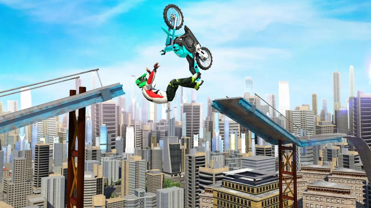 Bike Stunts 3D - Rooftop Chall | Indus Appstore | Screenshot