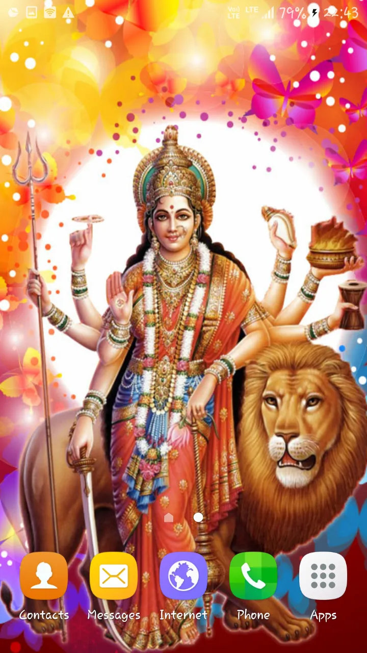 Durga Mata Live Wallpaper | Indus Appstore | Screenshot