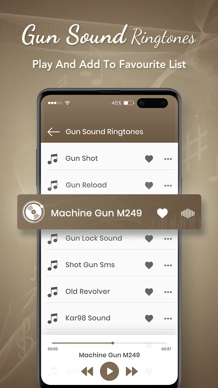 Gun Sound Ringtone | Indus Appstore | Screenshot