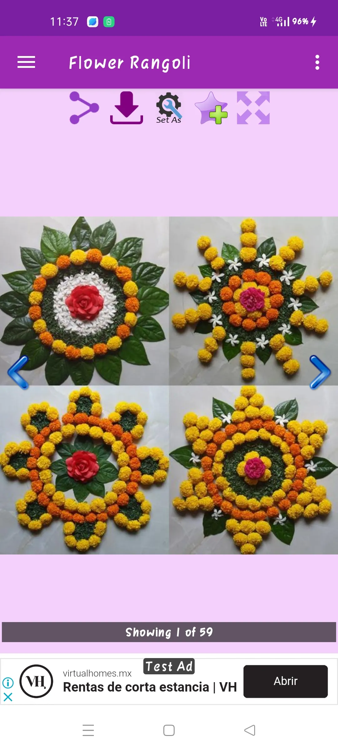 Flower Rangoli Gallery | Indus Appstore | Screenshot