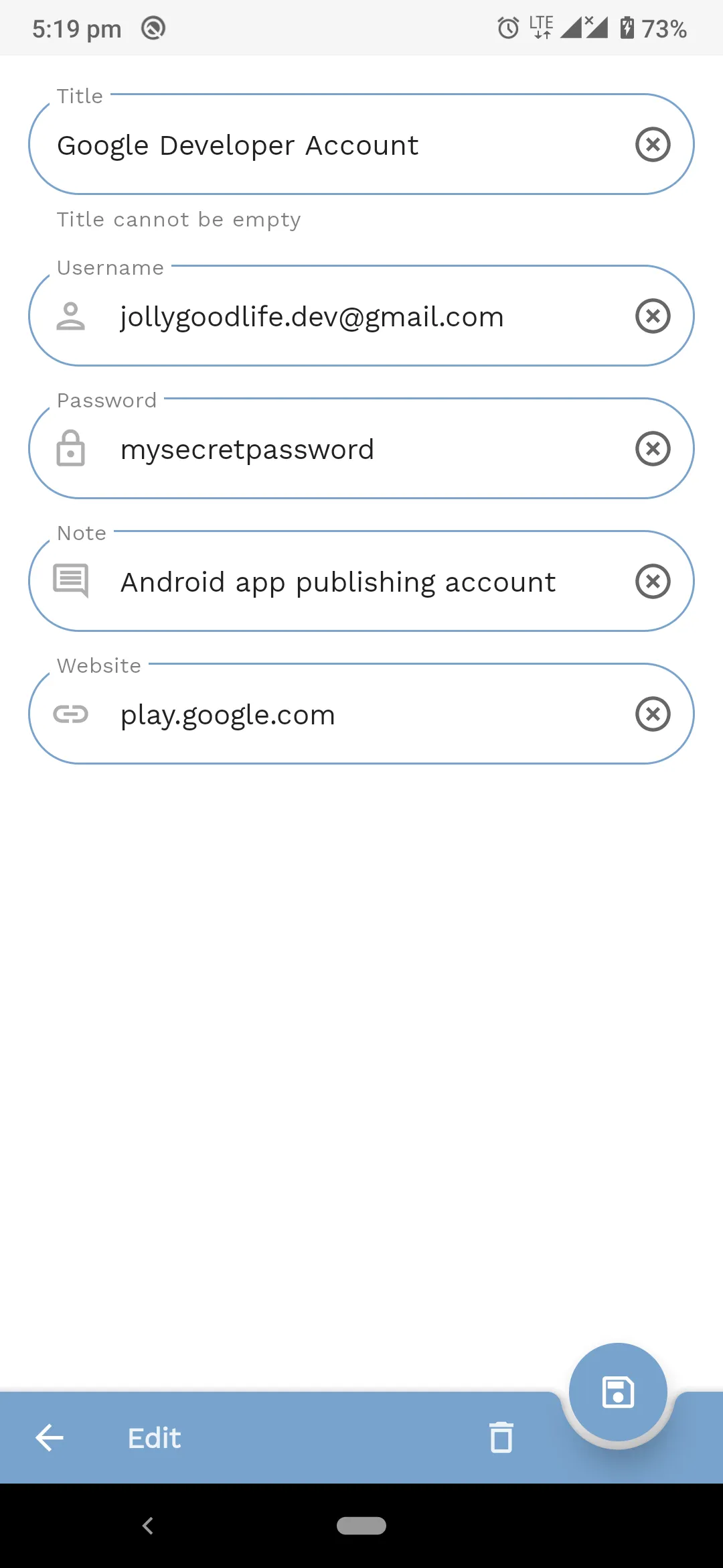 CloudPass - Password Manager | Indus Appstore | Screenshot