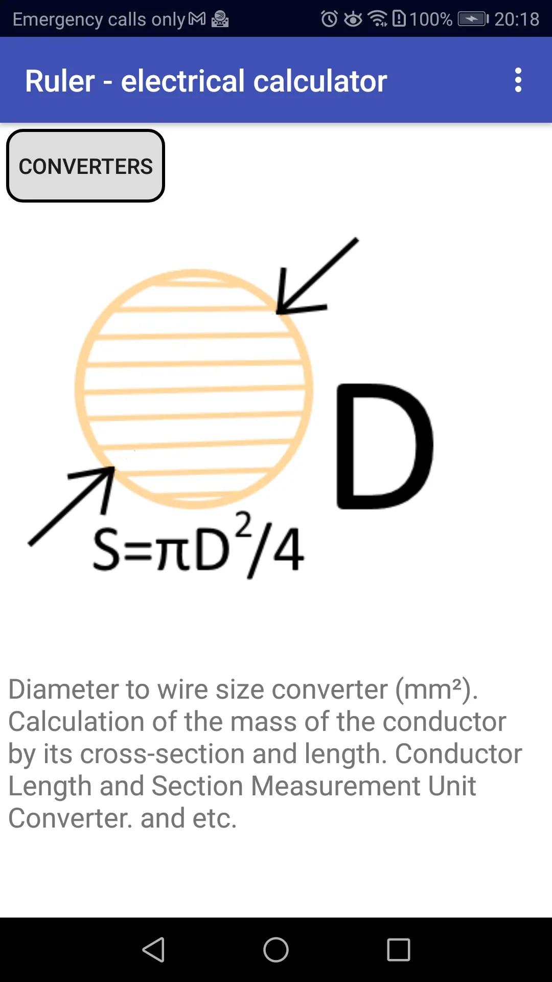 Electrical calculator | Indus Appstore | Screenshot