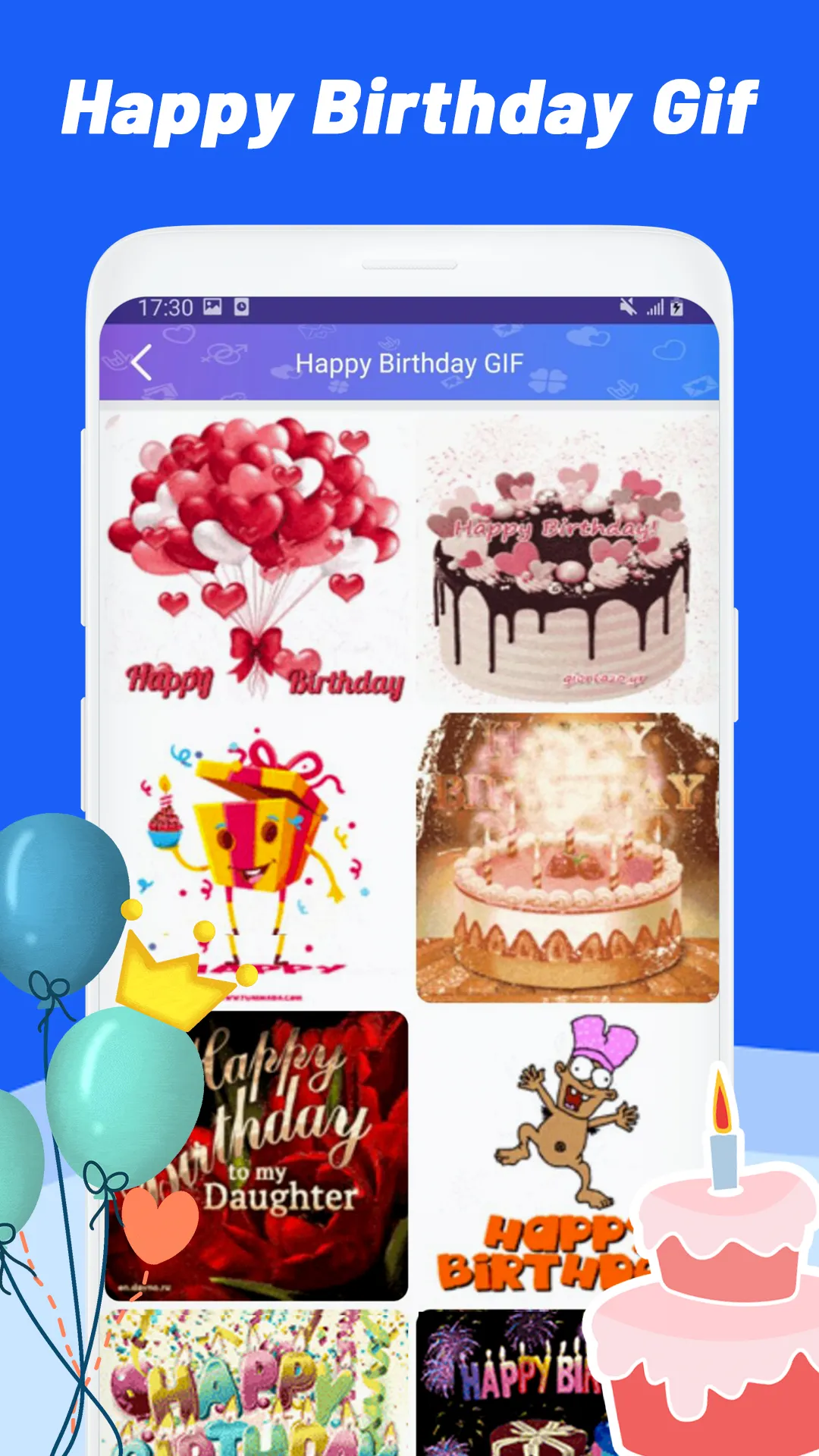 Happy Birthday & Rose GIF | Indus Appstore | Screenshot