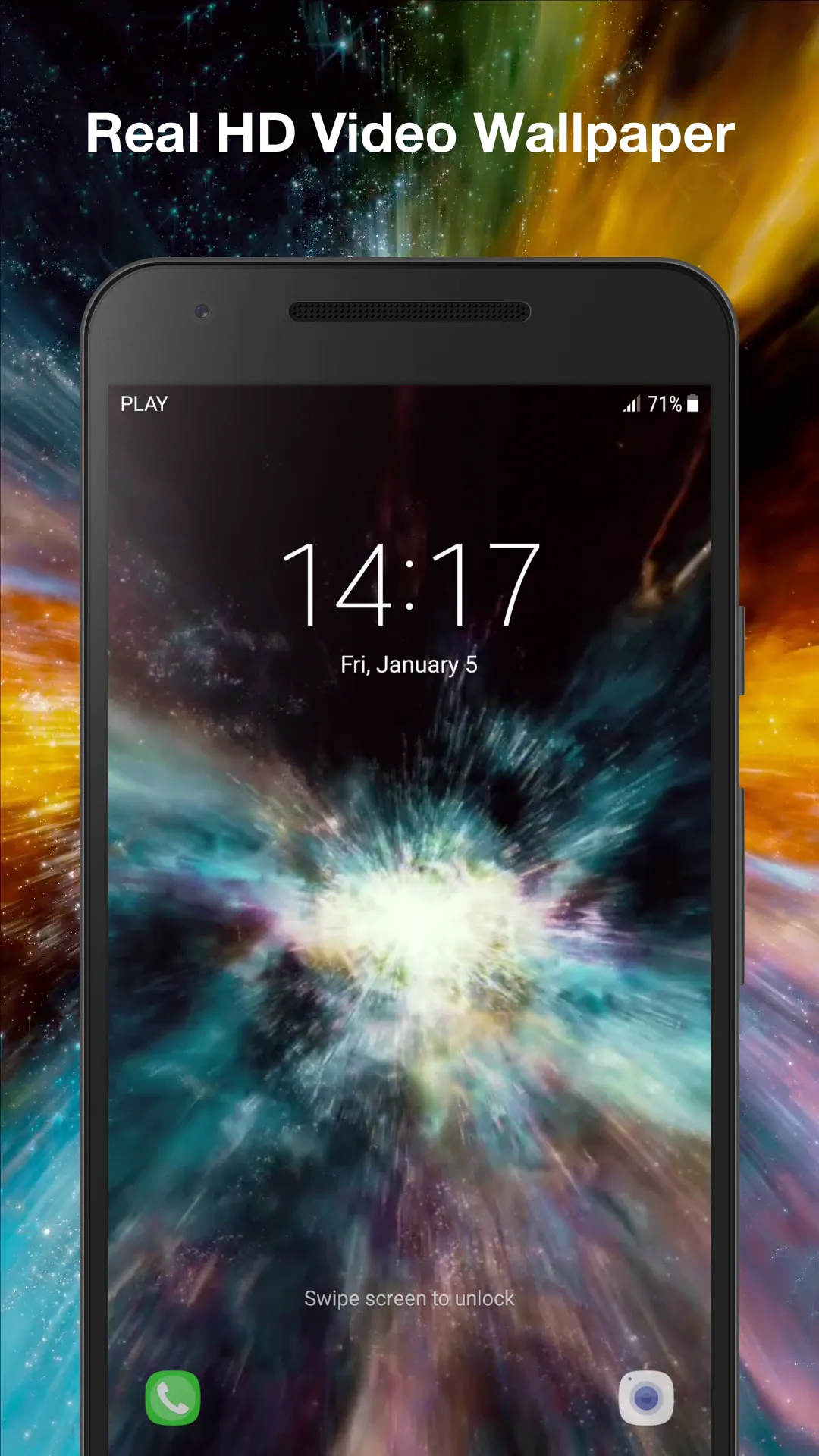 Galaxy Space Live Wallpaper | Indus Appstore | Screenshot