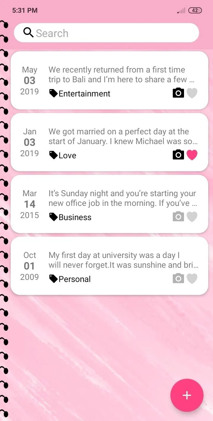 Diary with Lock : Secret diary | Indus Appstore | Screenshot