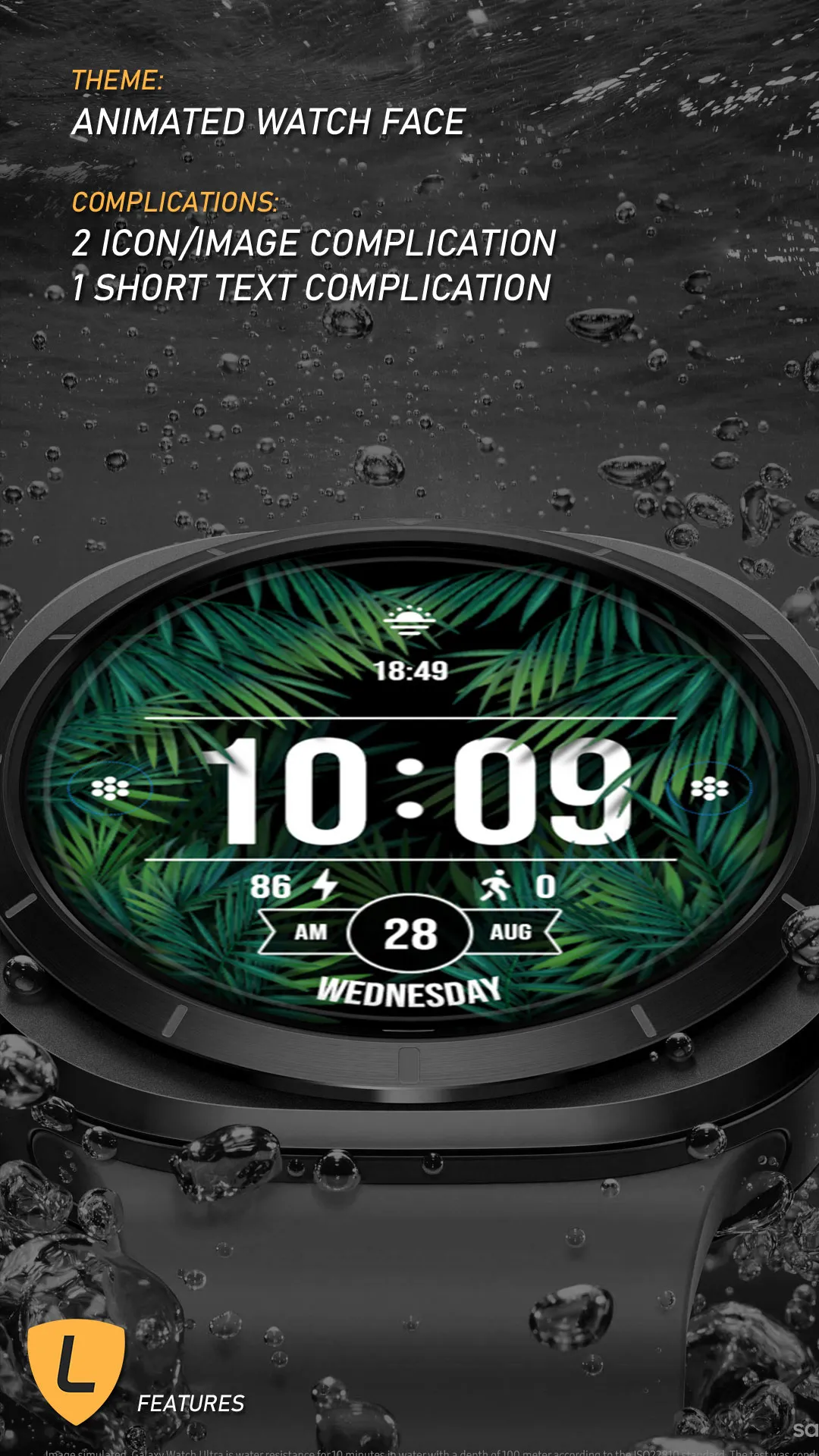 Go Green Watch Face 017 | Indus Appstore | Screenshot