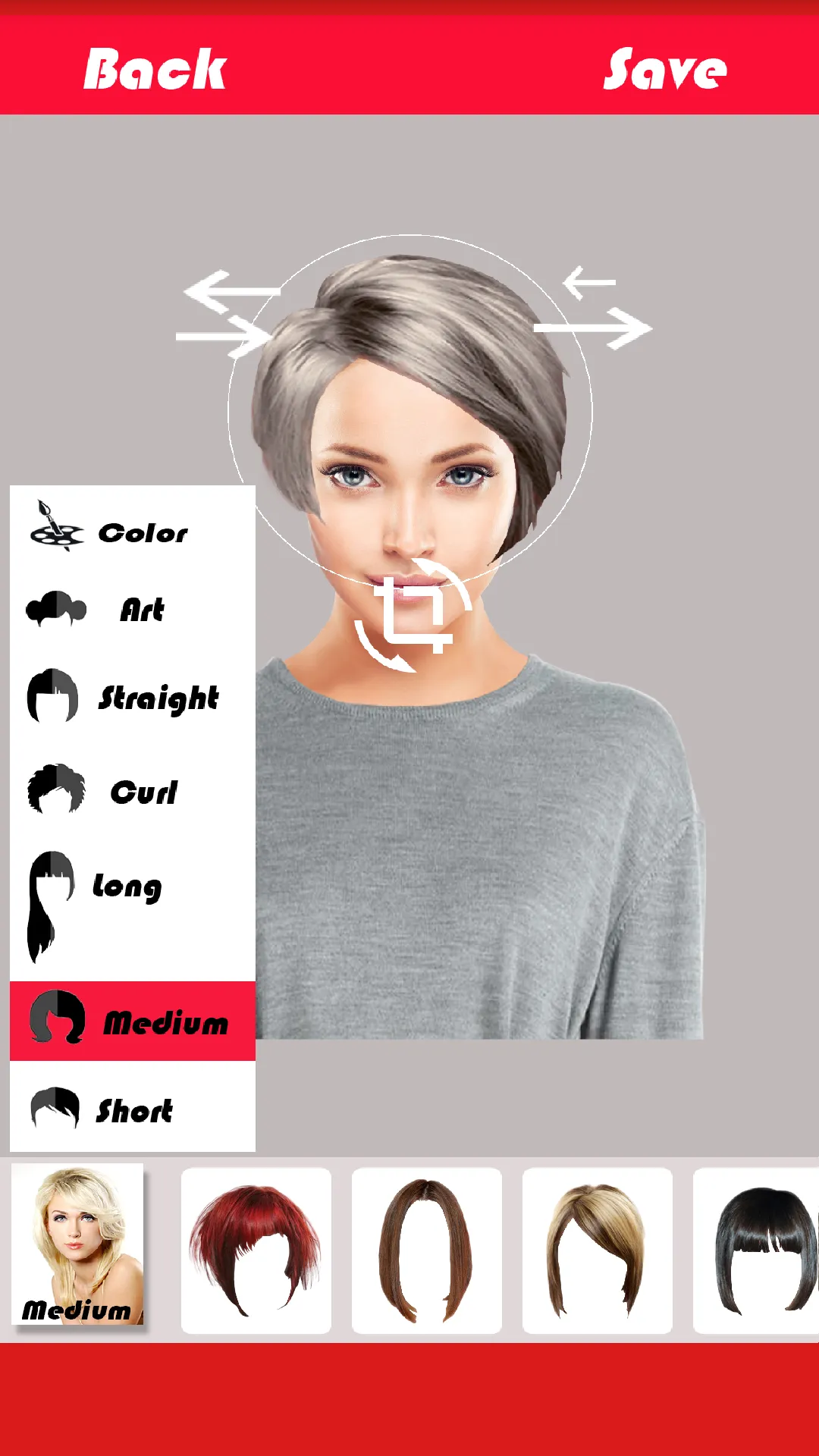 Change Hairstyle | Indus Appstore | Screenshot