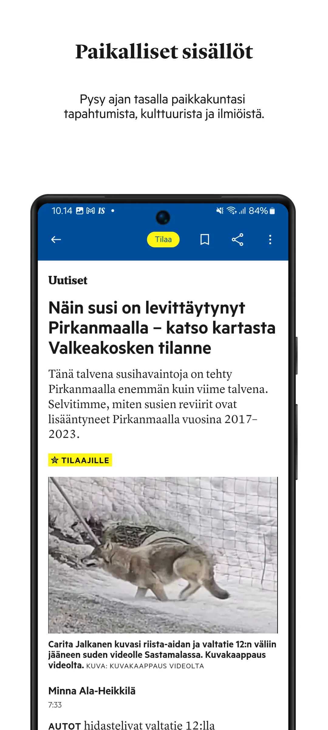 Valkeakosken Sanomat | Indus Appstore | Screenshot