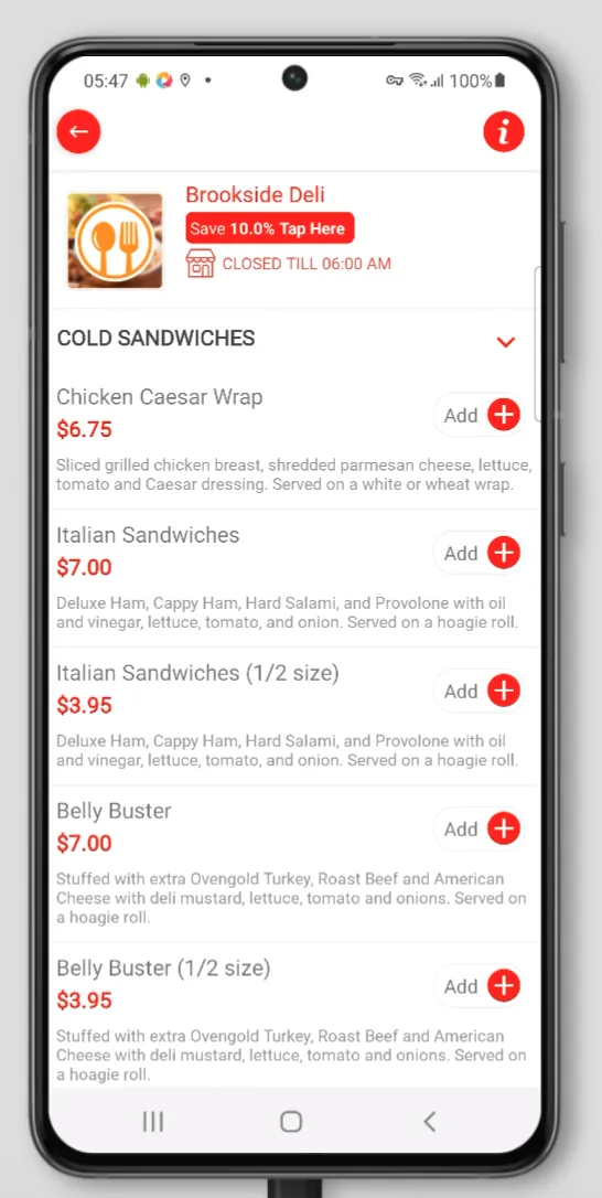 Brookside Deli | Indus Appstore | Screenshot