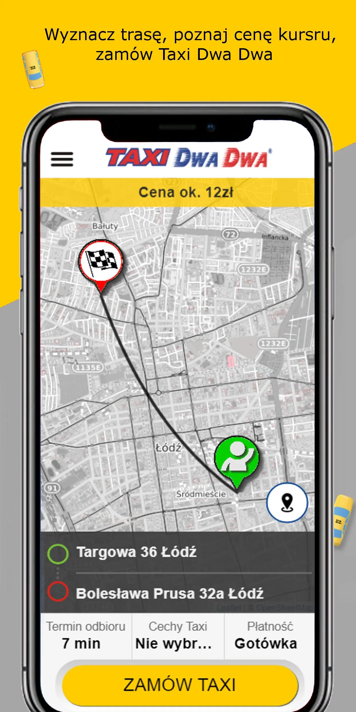 TAXI DWA DWA Łódź 196 22 | Indus Appstore | Screenshot