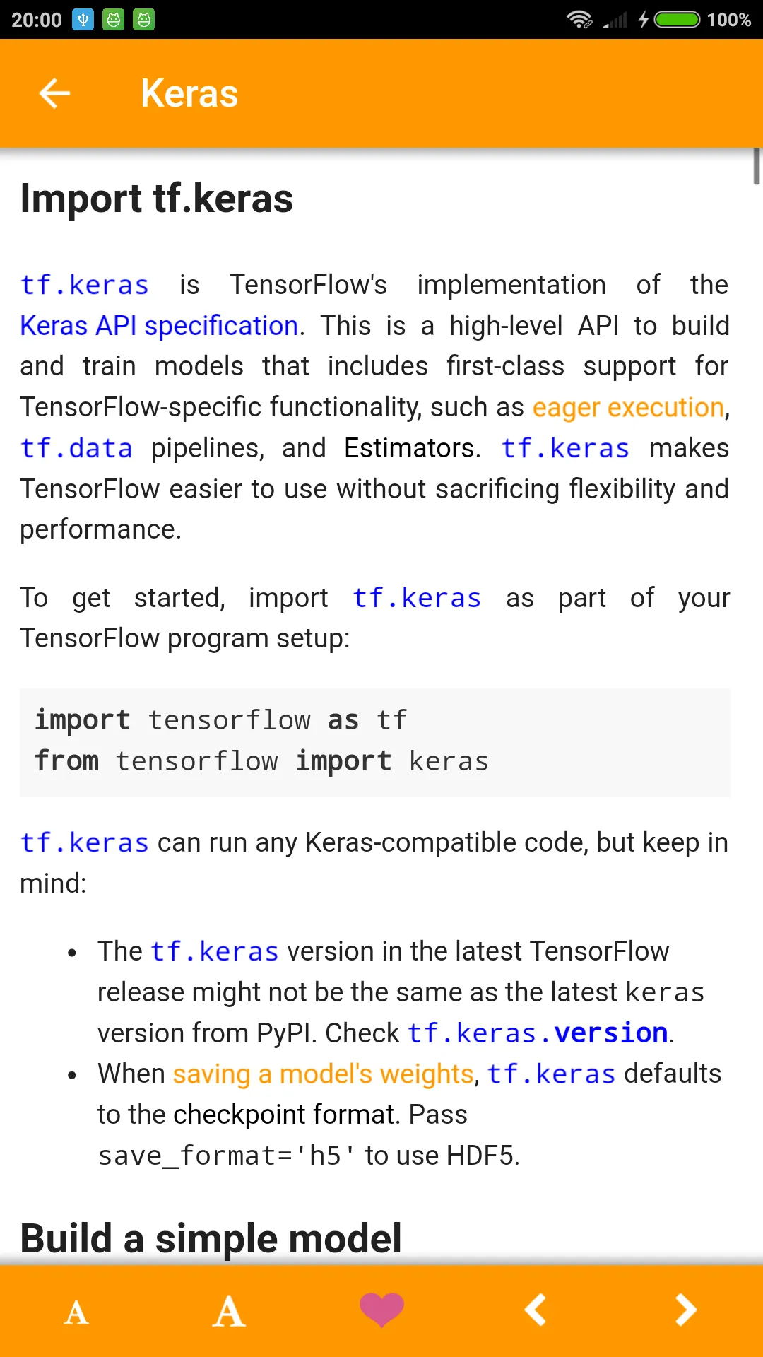 TensorFlow 1.9 Docs | Indus Appstore | Screenshot