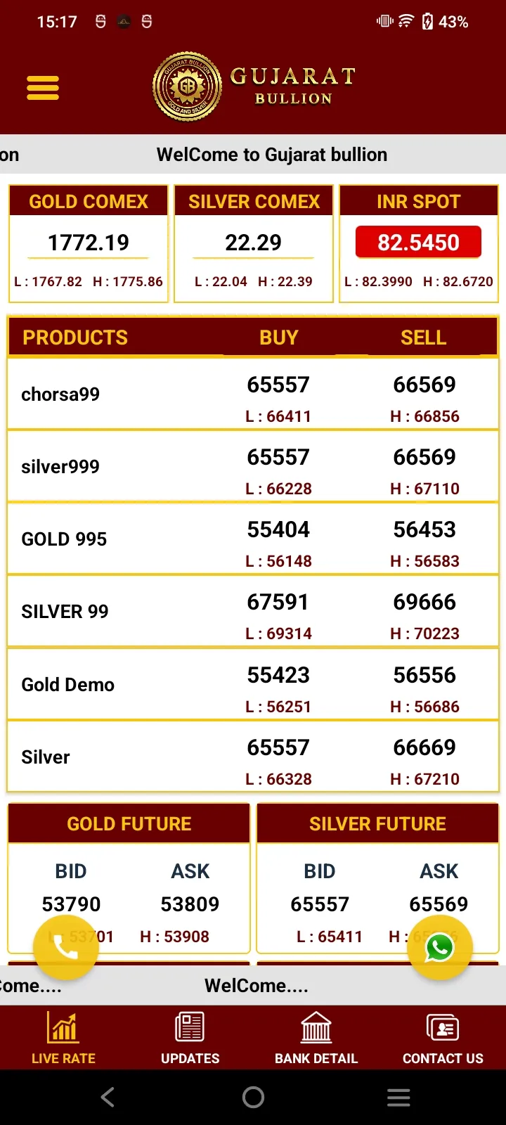 Gujarat Bullion | Indus Appstore | Screenshot