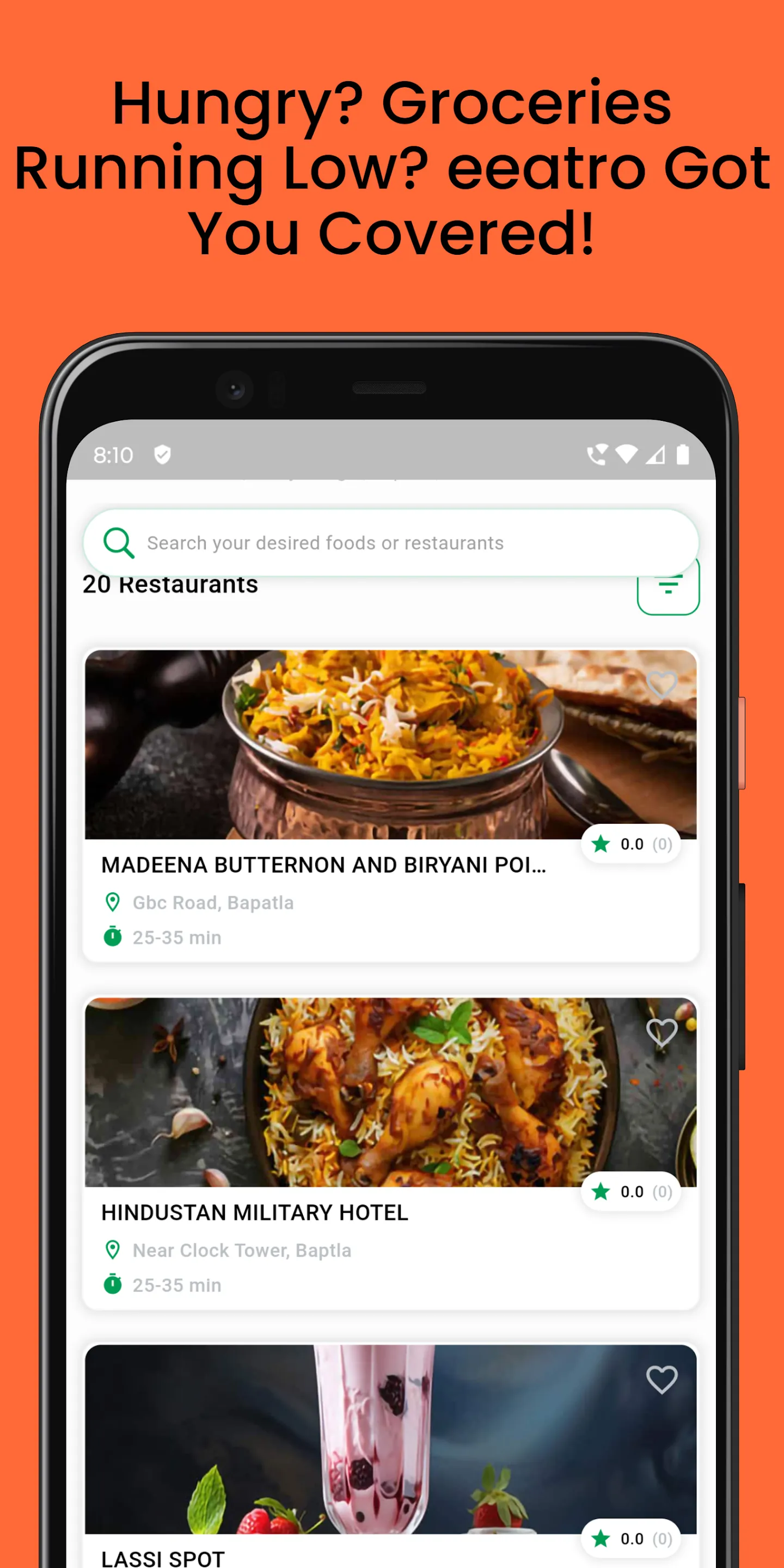 eeatro : Food Delivery | Indus Appstore | Screenshot