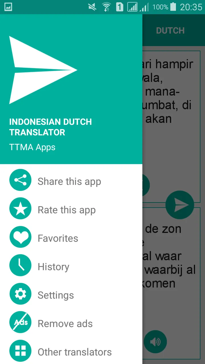 Indonesian Dutch Translator | Indus Appstore | Screenshot