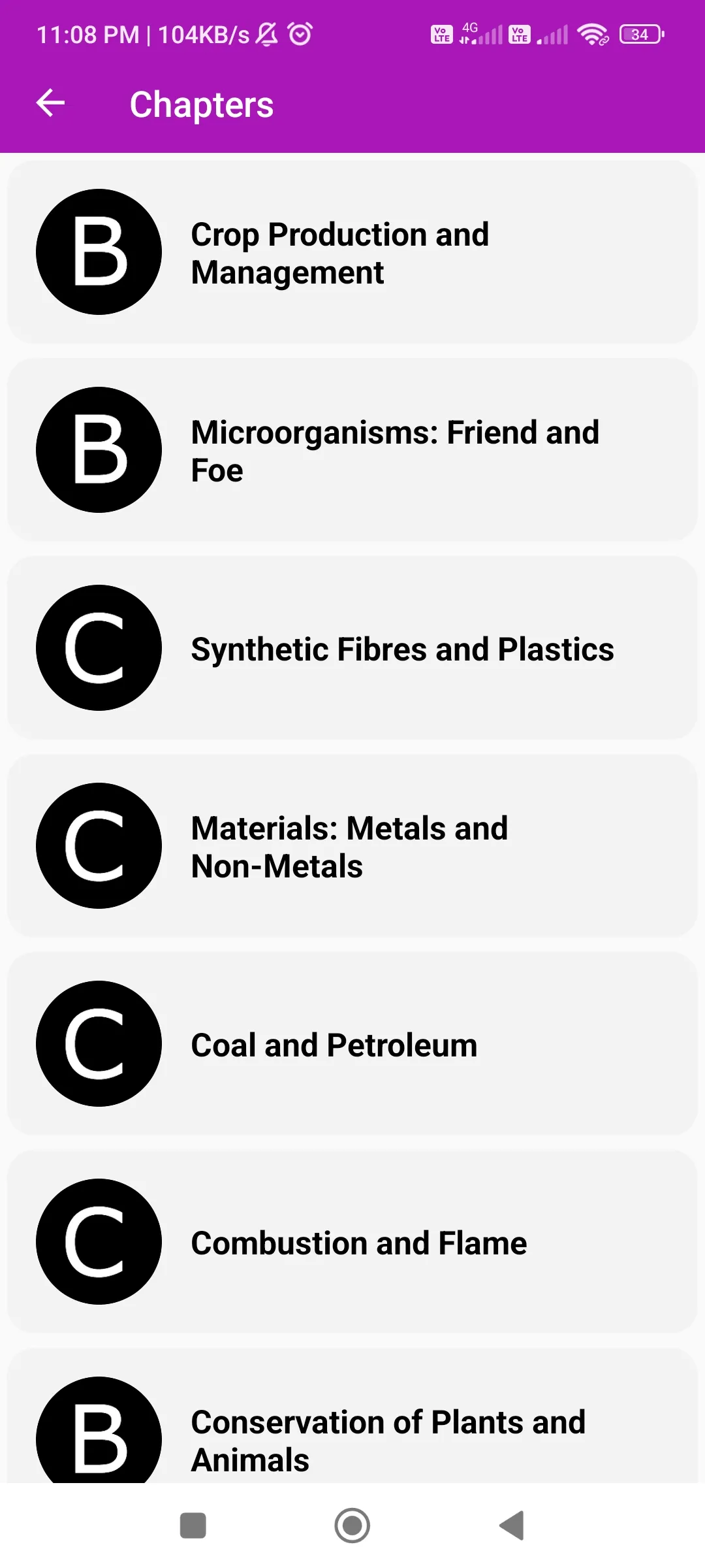 Class 8 MCQ | Indus Appstore | Screenshot