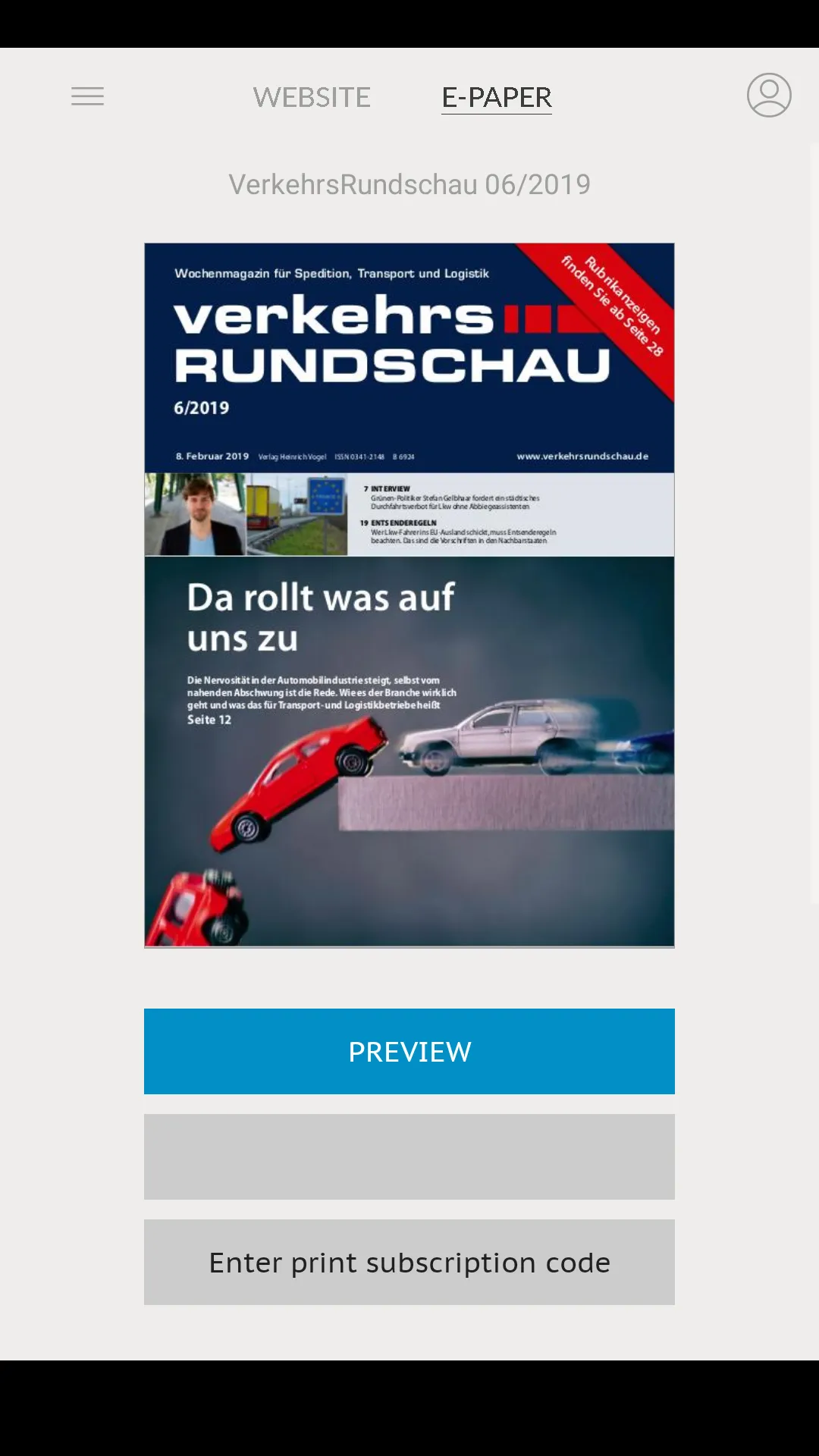 VerkehrsRundschau | Indus Appstore | Screenshot