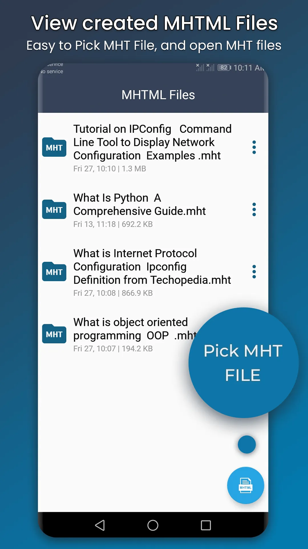 Mhtml Viewer | Indus Appstore | Screenshot