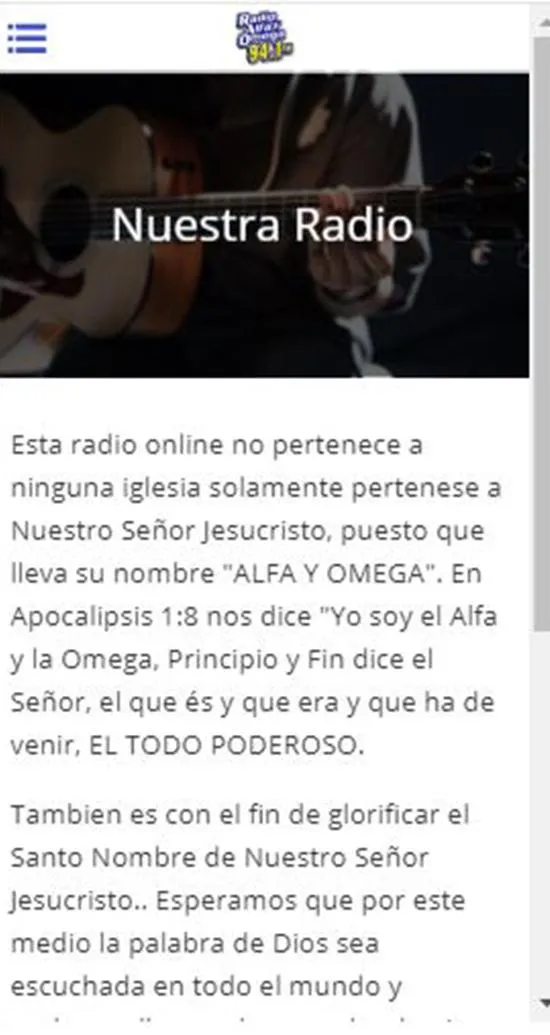 Radio Alfa y Omega | Indus Appstore | Screenshot