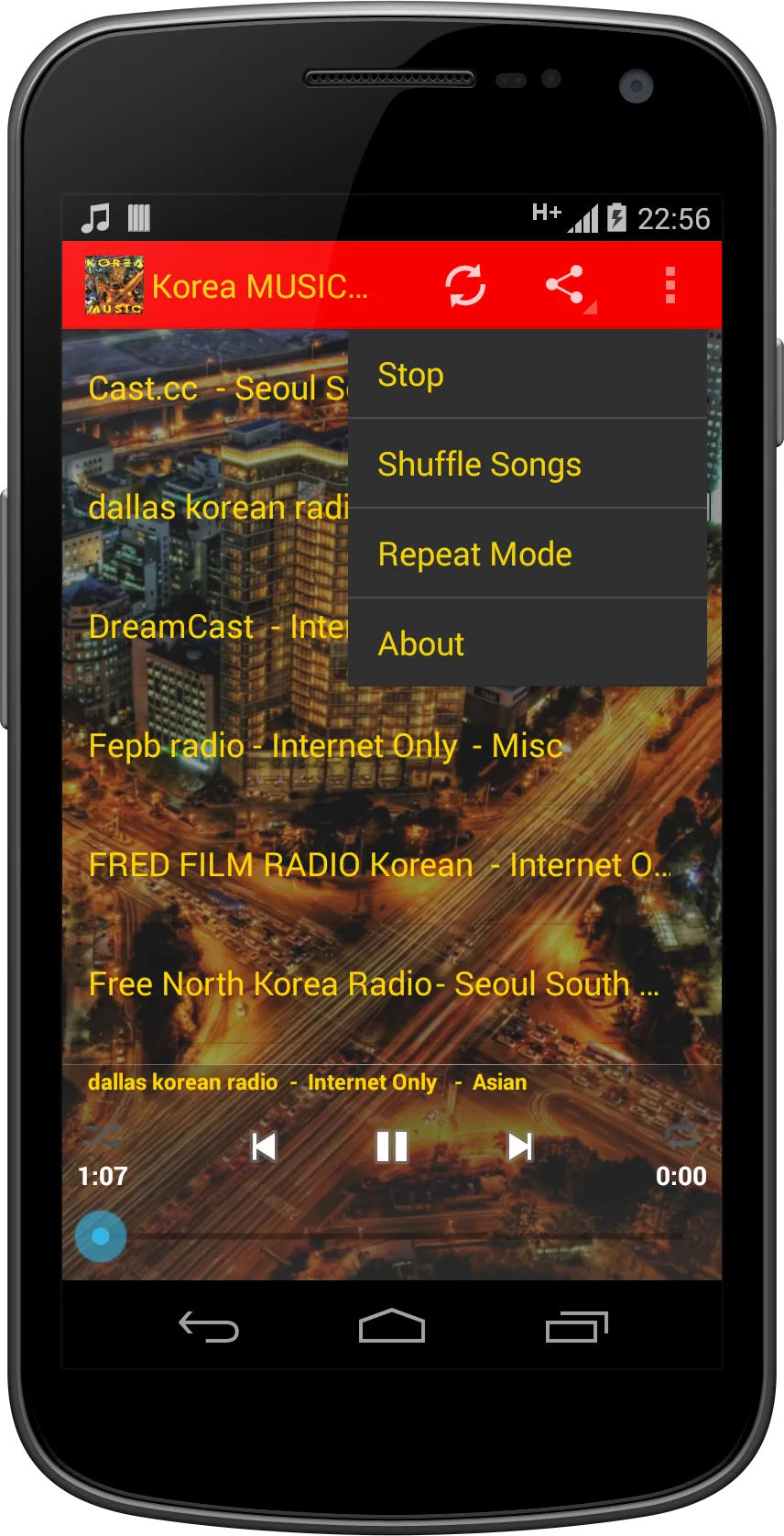 Korea MUSIC Radio | Indus Appstore | Screenshot