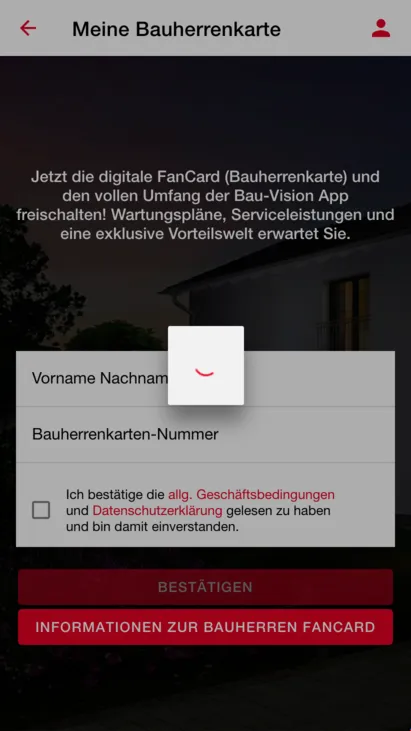 Bau-Vision Bauherrenkarte | Indus Appstore | Screenshot