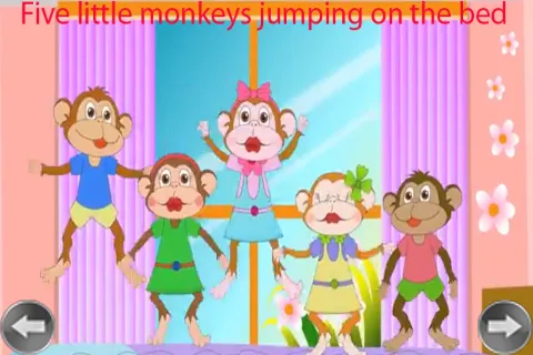 Kids Rhyme Five Little Monkey | Indus Appstore | Screenshot