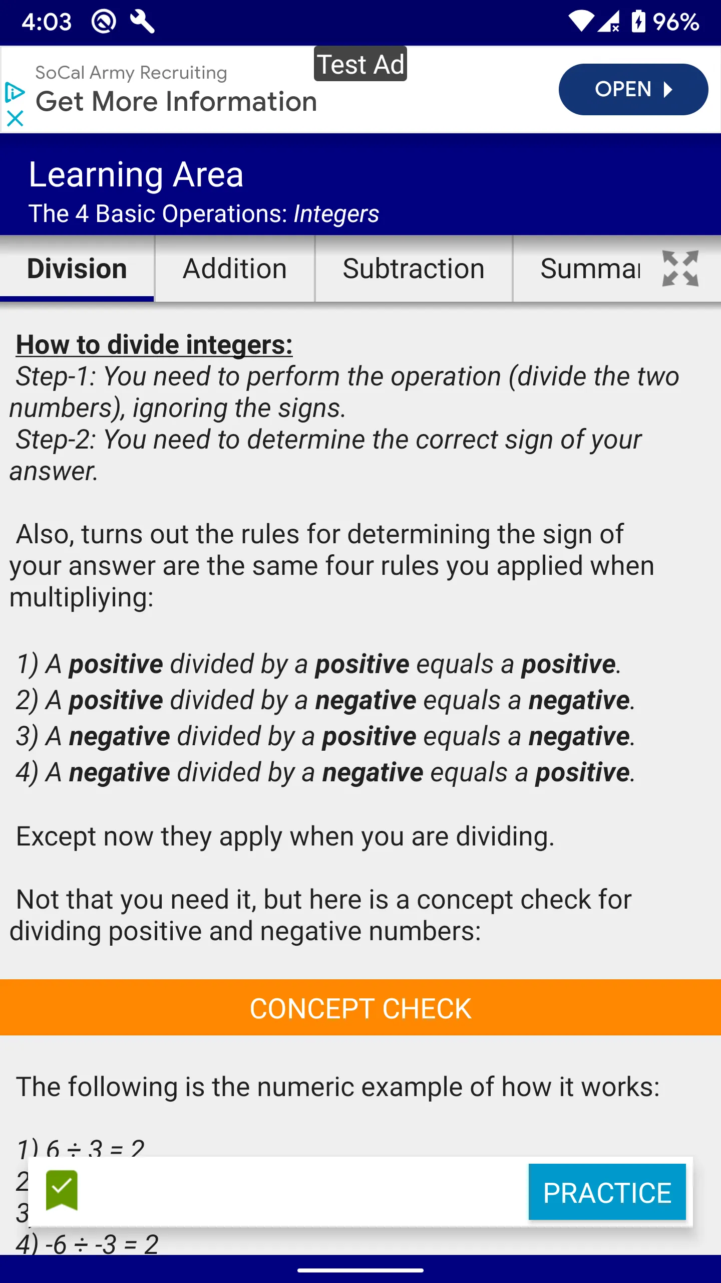 Pre Algebra | Indus Appstore | Screenshot