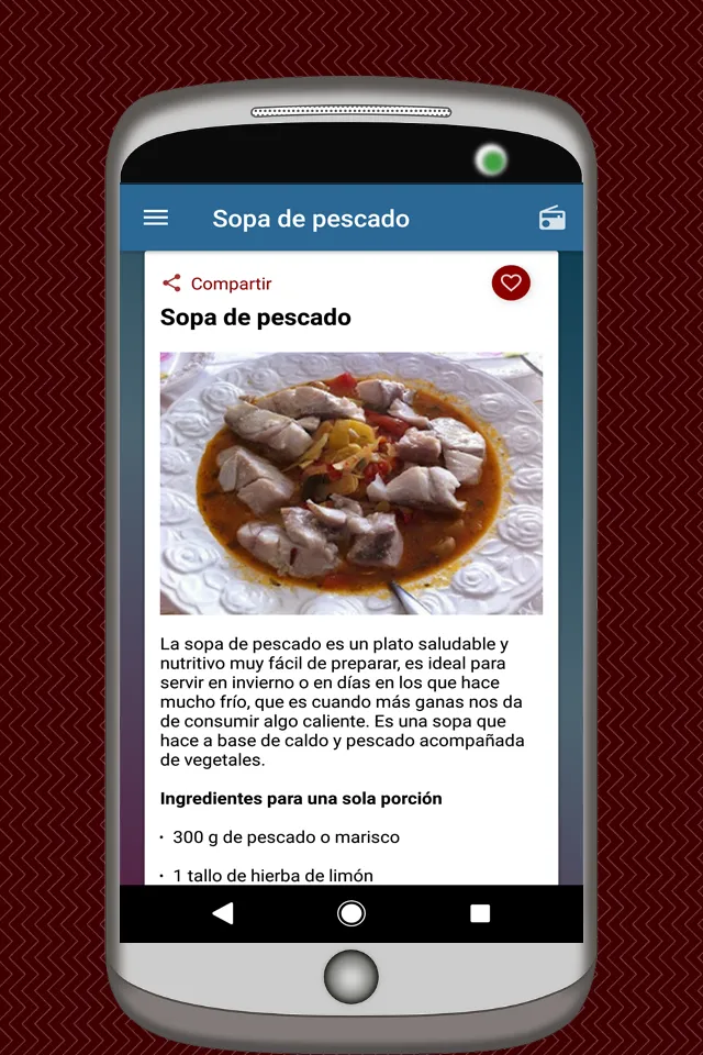 Recetas de Sopas y Caldos | Indus Appstore | Screenshot