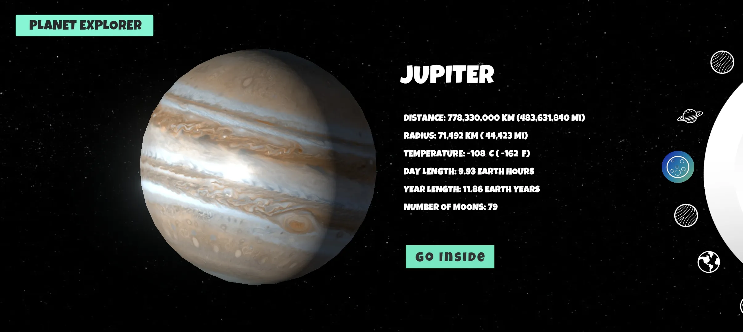 Planet Explorer | Indus Appstore | Screenshot