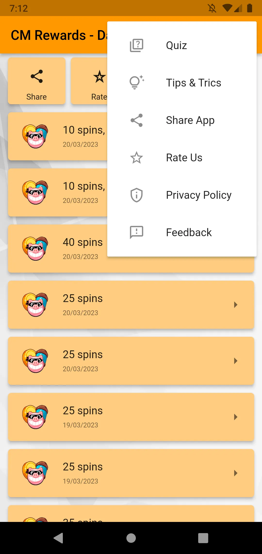 CM Daily Spin Rewards | Indus Appstore | Screenshot