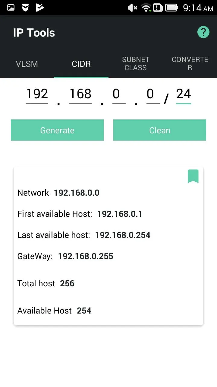 Calculator VLSM for Students | Indus Appstore | Screenshot