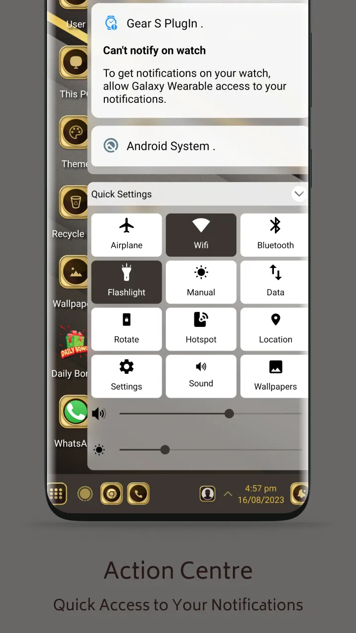 Gold Black Theme For  Launcher | Indus Appstore | Screenshot