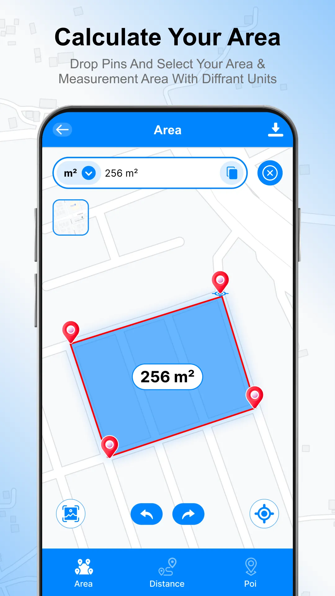 Distance Land Area Measure | Indus Appstore | Screenshot