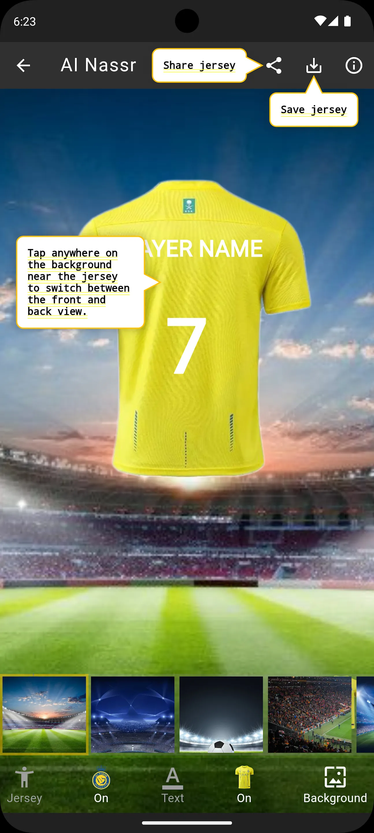 Football Jersey Maker | Indus Appstore | Screenshot