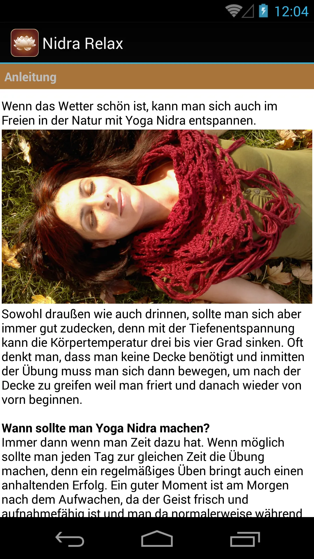 Yoga Nidra Relax | Indus Appstore | Screenshot