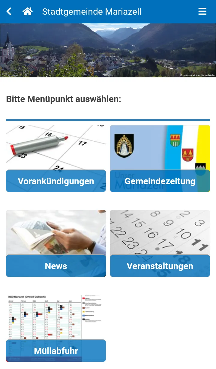 Stadtgemeinde Mariazell | Indus Appstore | Screenshot