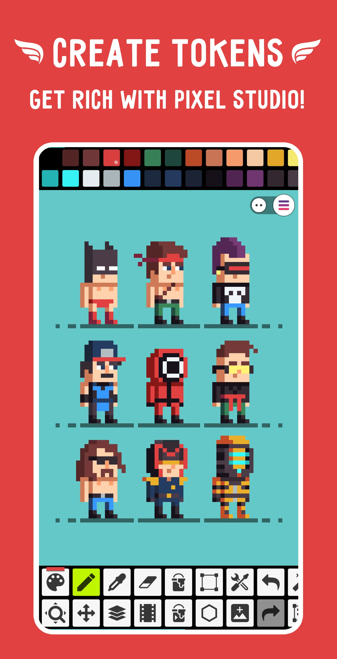 Pixel Studio: pixel art editor | Indus Appstore | Screenshot