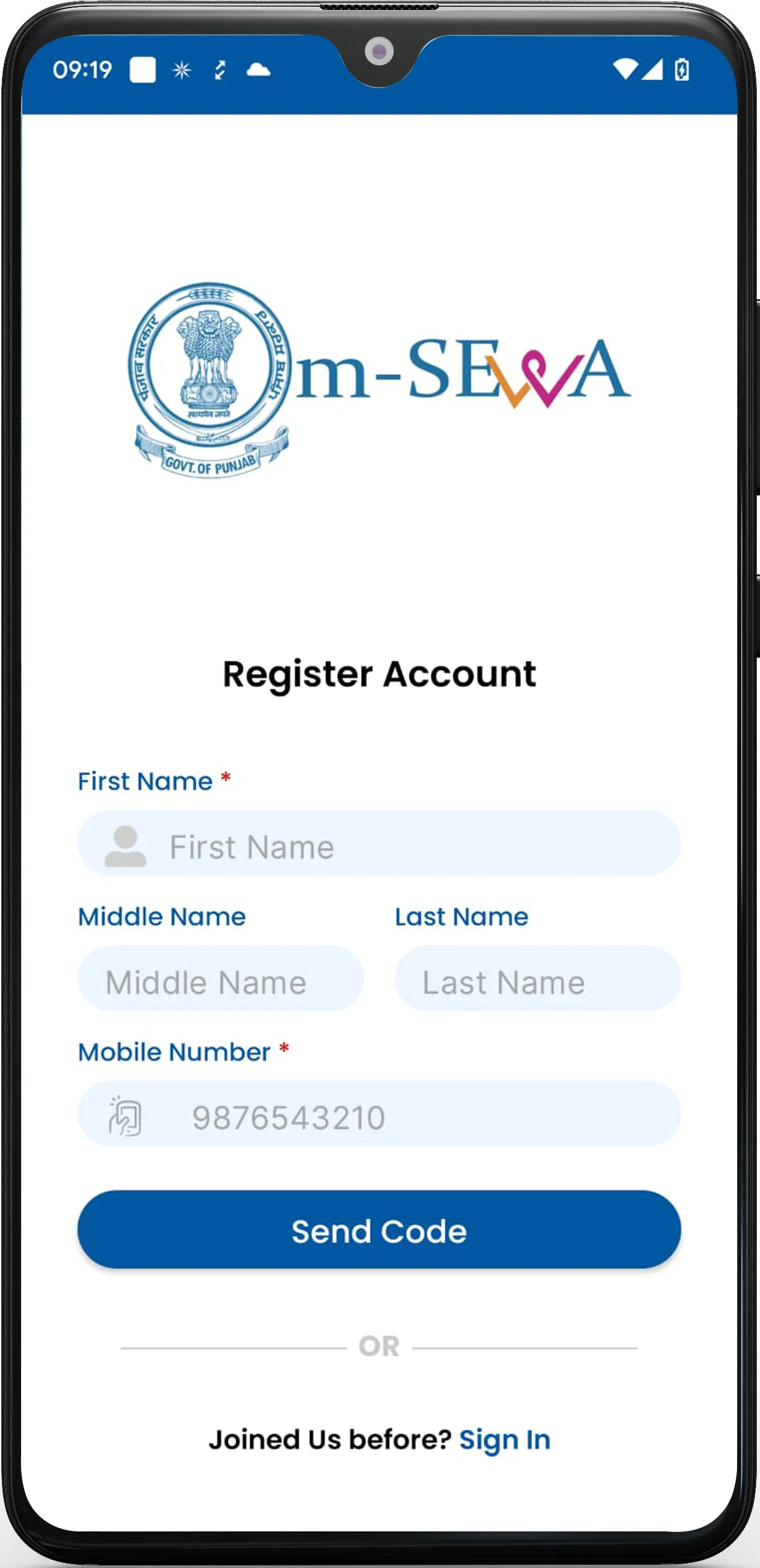 Punjab mSewa | Indus Appstore | Screenshot