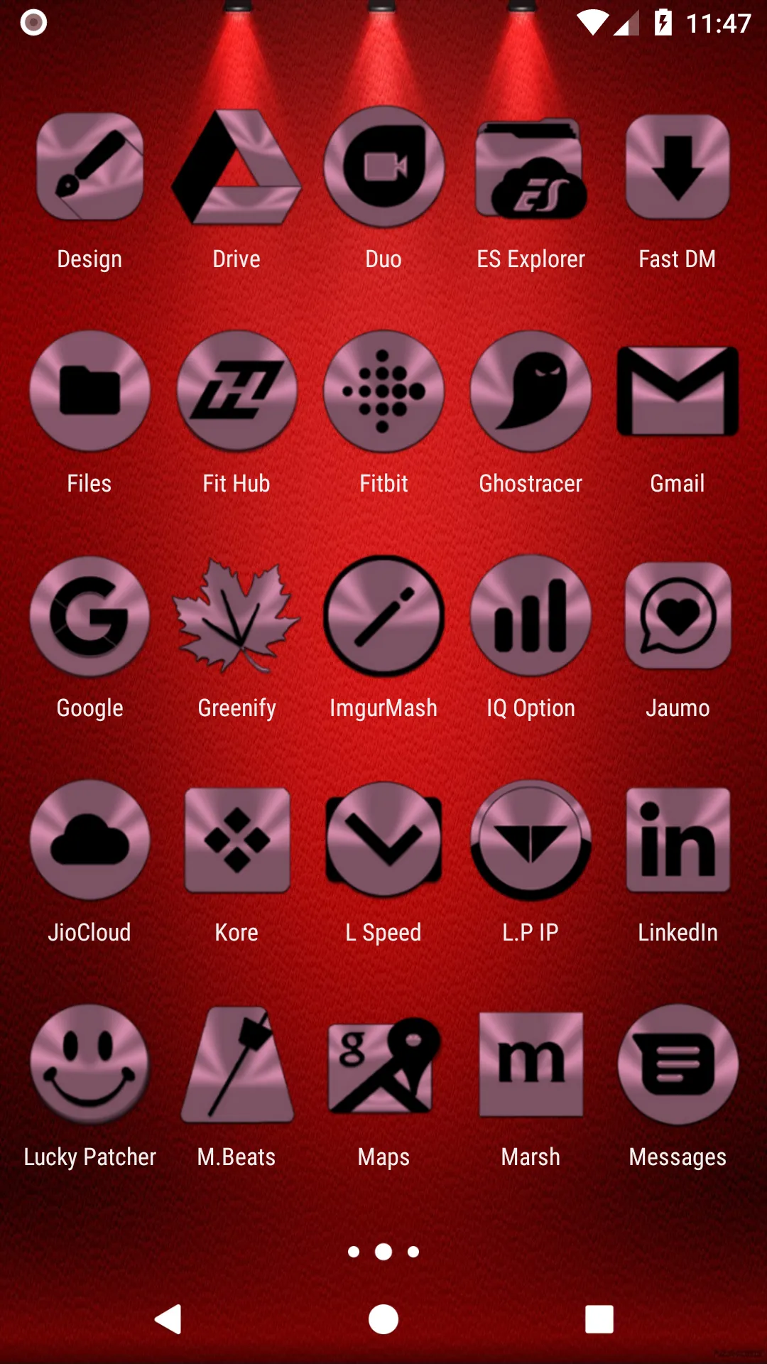 Lilac Purple & Black Icon Pack | Indus Appstore | Screenshot