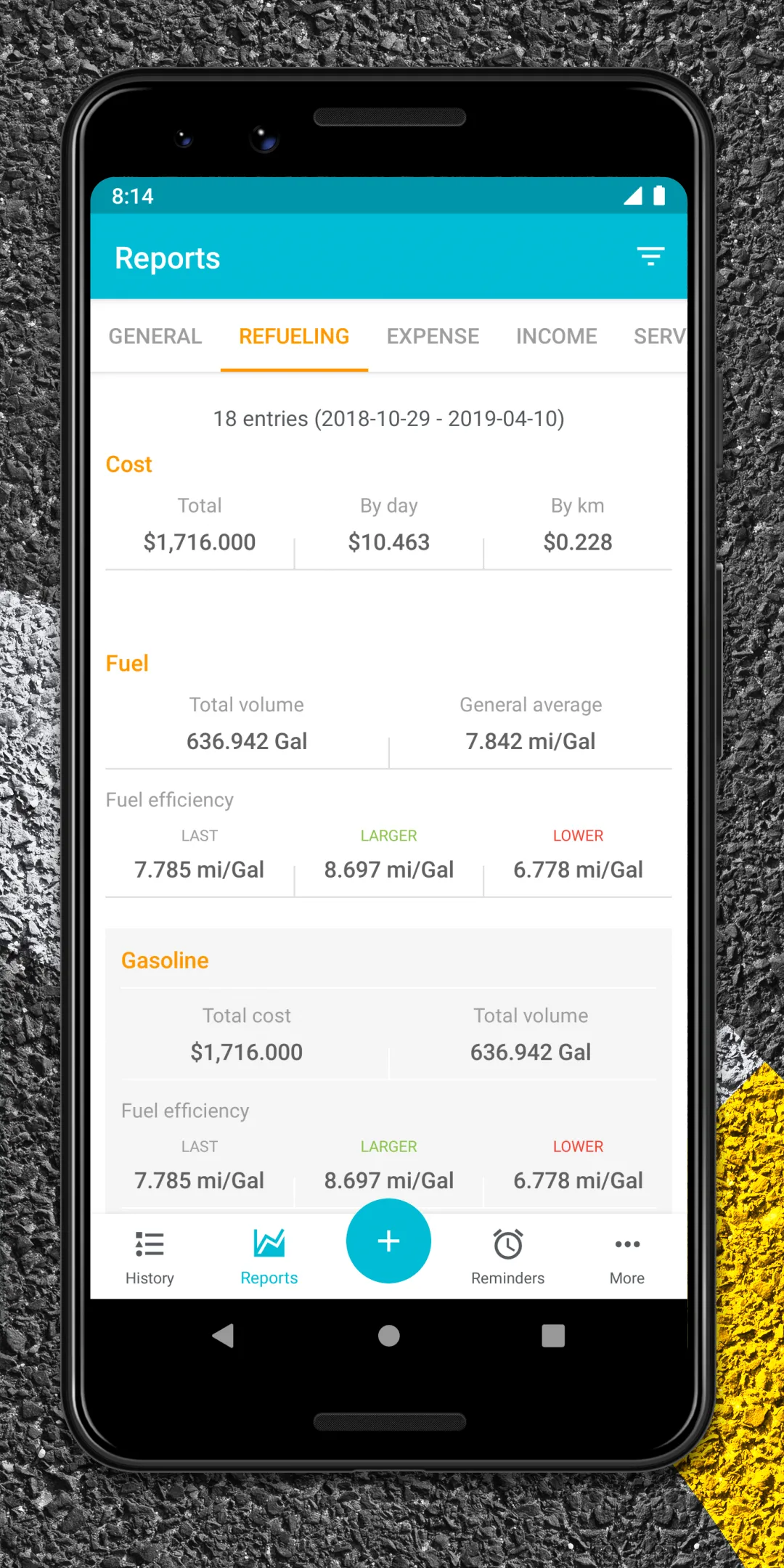 Drivvo - car management | Indus Appstore | Screenshot