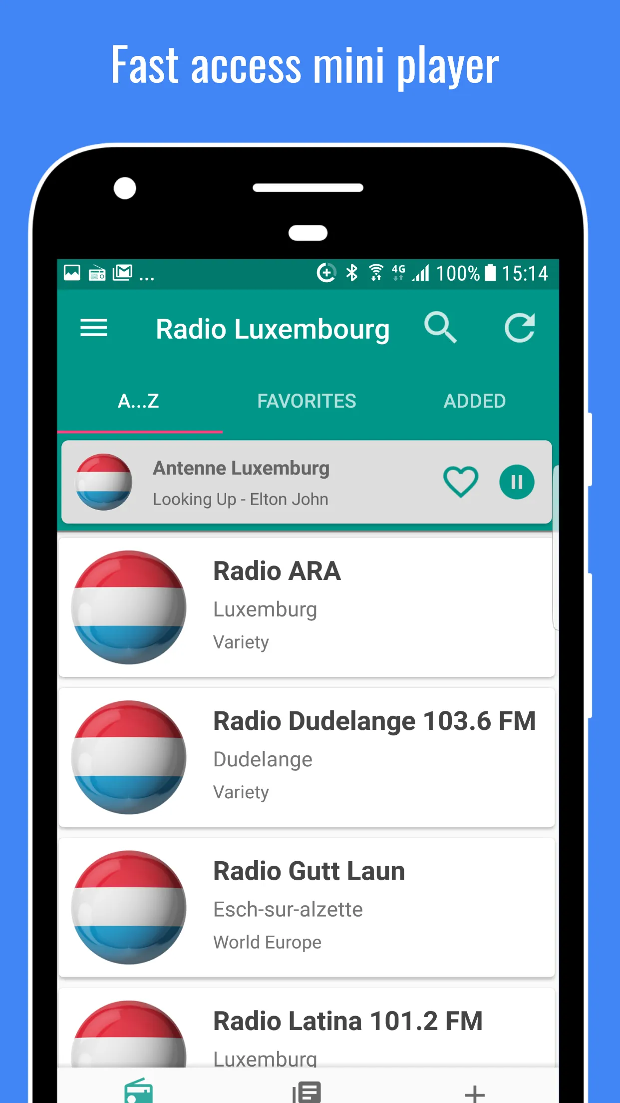 Radio Luxembourg | Indus Appstore | Screenshot